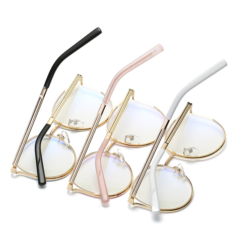 Title 2, European and American flat glasses metal hollow...