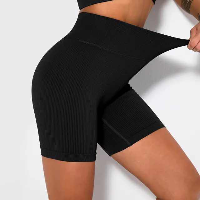 Yoga Pants Quick drying Sports Fitness Trousers Elastic Tight Leggings Women Black - Shop at LoveMi