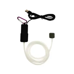 Small USB Home Fish Tank Atmospheric Oxygen Booster - Black - View 1
