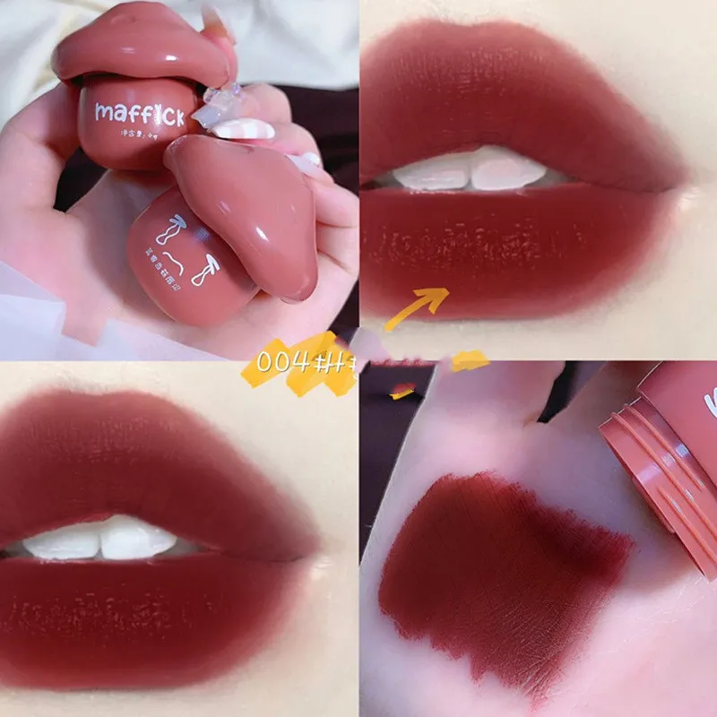 Velvet Matte Lip Mud Lip And Cheek Dual-use Lasting No Stain On Cup Does Not Fade - 004 I Am Speechless