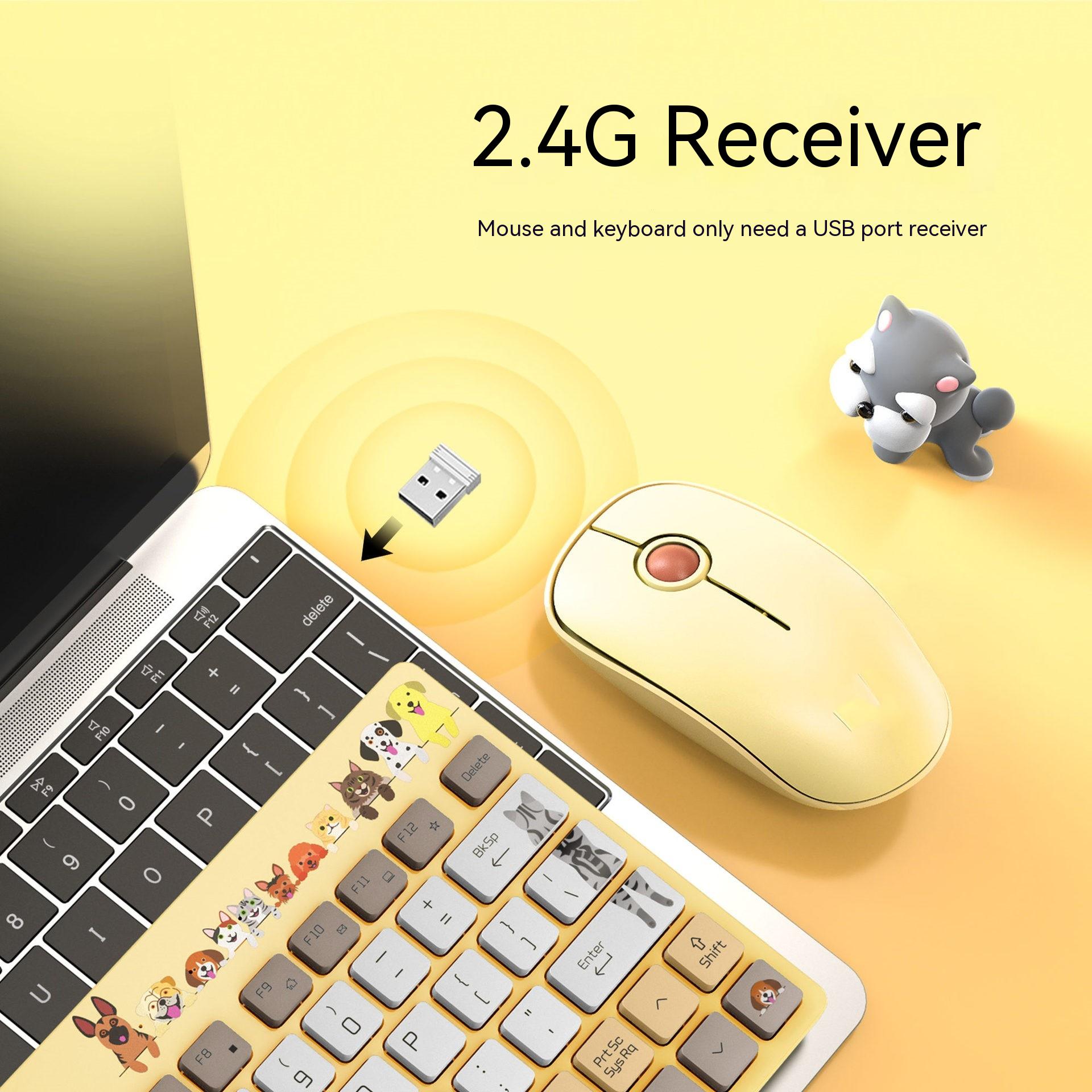 Fude Wireless Keyboard And Mouse Set Suitable For Boys And Girls