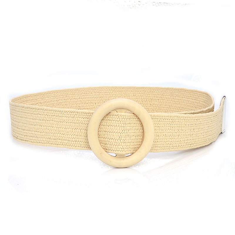 White round bucklebeige