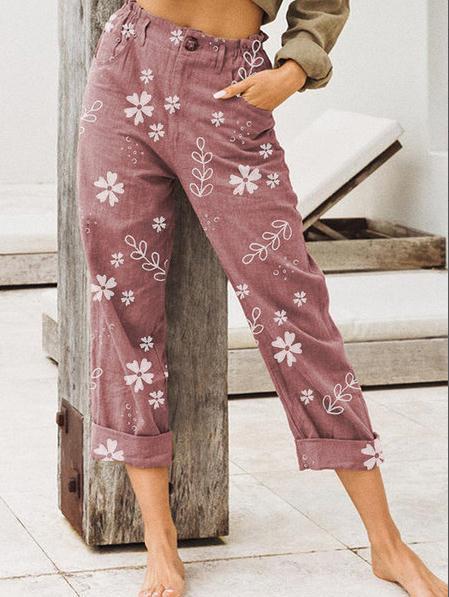 Title 5, Summer Womens Printed Straight Casual Pants, A...