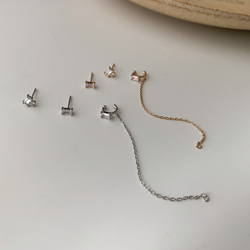 Women's Personalized Creative Earrings Geometric Chain