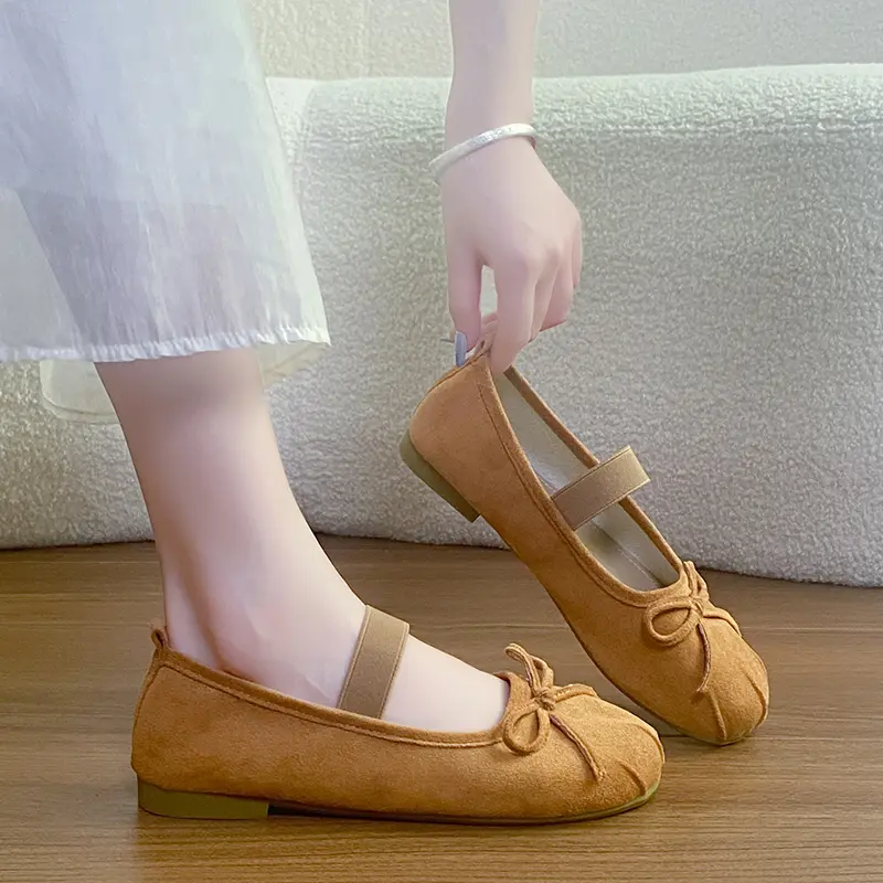 Women Vintage Split Toe Flats Matching Daily