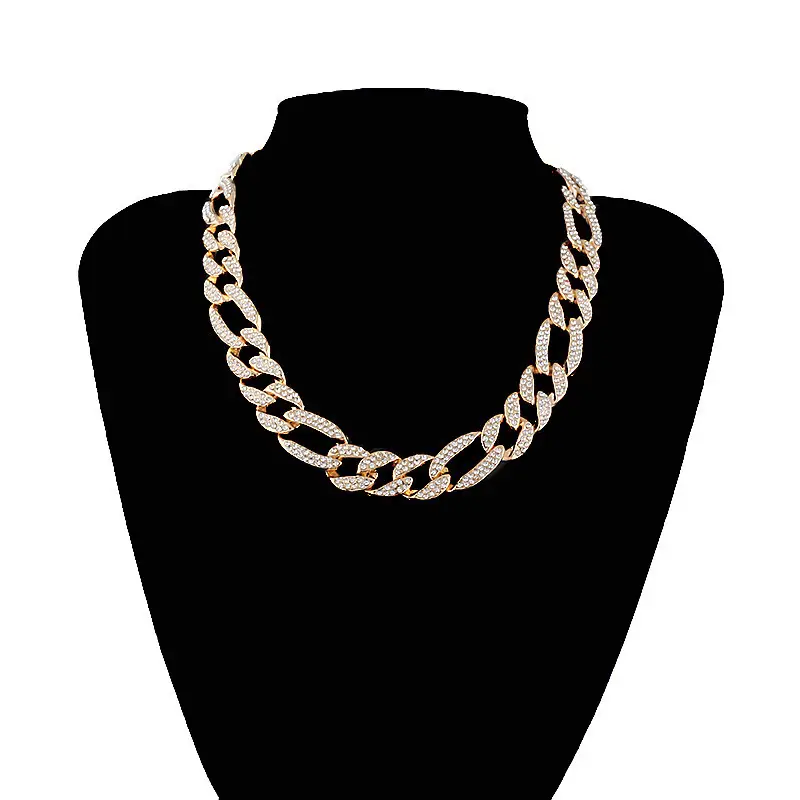Fashionable Cuban Chain Length Necklace