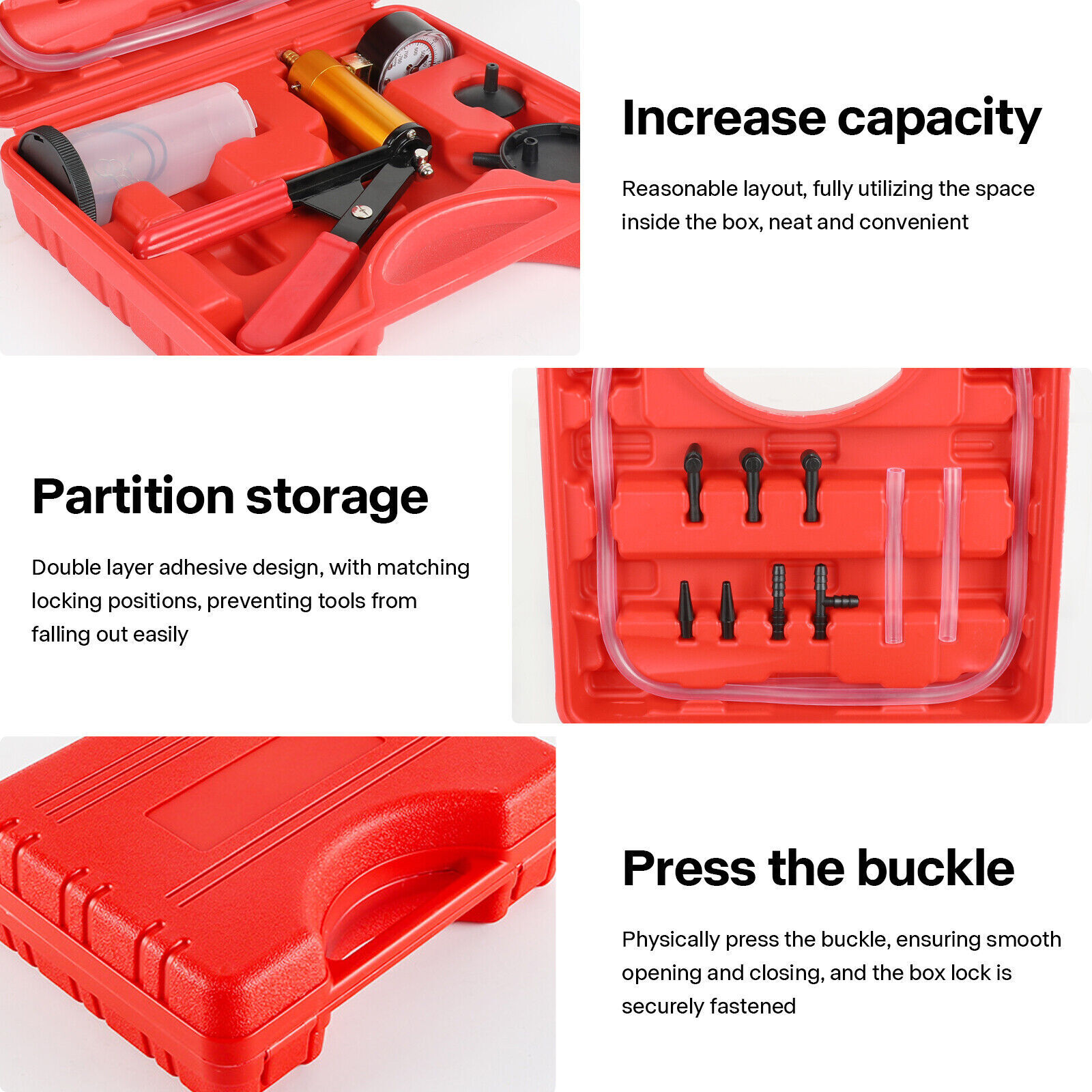 Hand-Held Brake Bleeder Tester Set Car Motorbike Bleeding Vacuum Bleed Tool