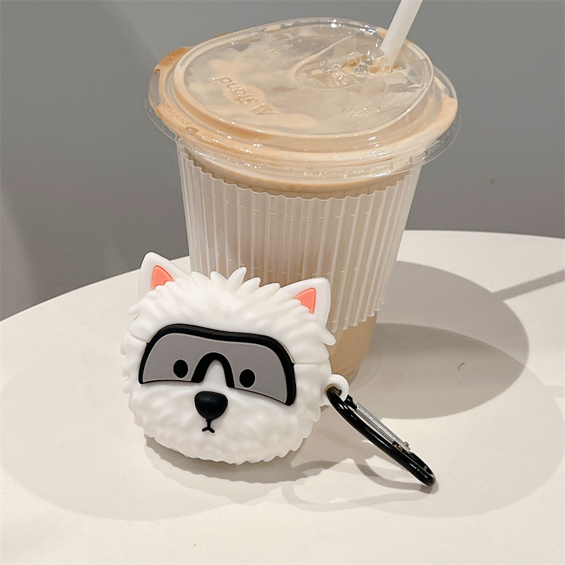 Title 3, Cute Pilot Dog Wireless Earphone Case