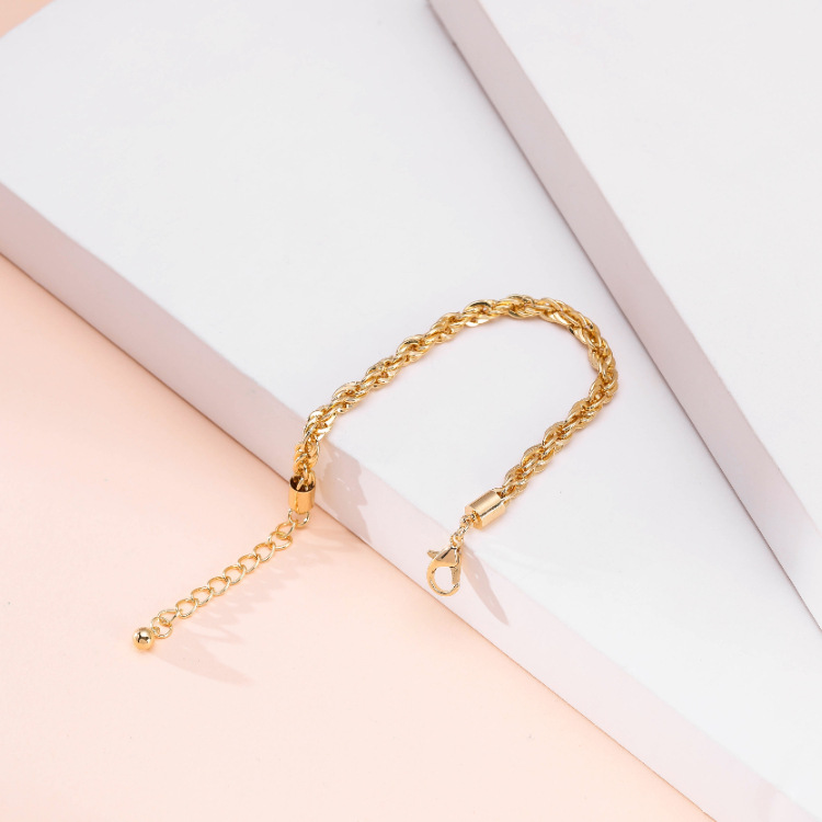 Twist Chain Alloy Jewelry Summer New Fine Texture Women's Bracelet