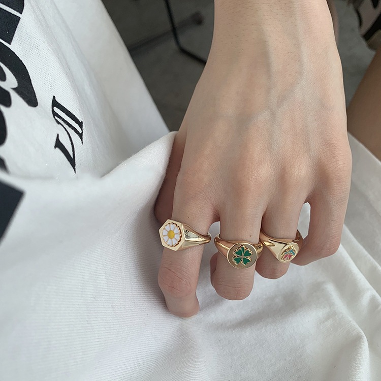 Korean Version Of S925 Silver Ring Female Retro Fashion