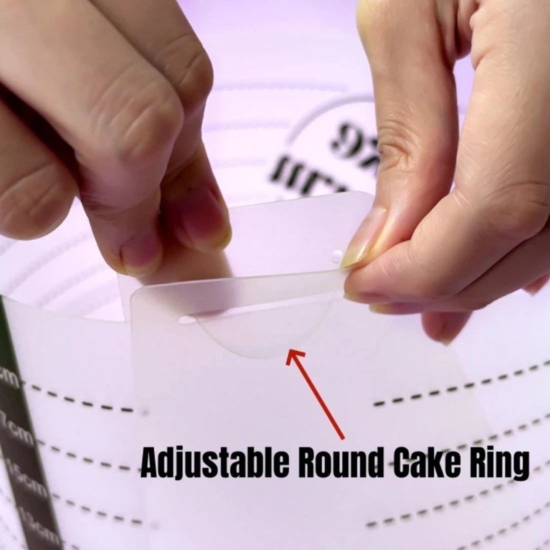 2Pcs Acrylic Cake Mold Round Mousse Form Adjustable Ring Bakery — image 3