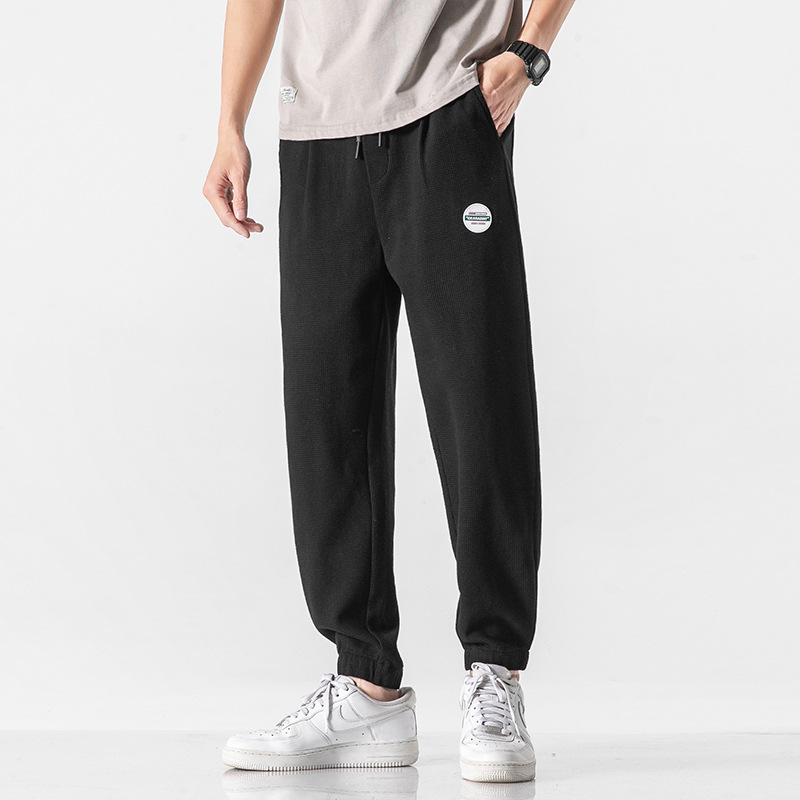 Title 5, Mens Sports Gray Waffle Pants, Loose-fitting, ...