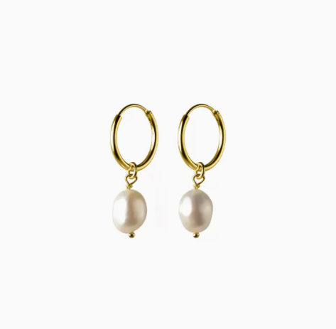 Natural Water Baroque Pearl Earrings