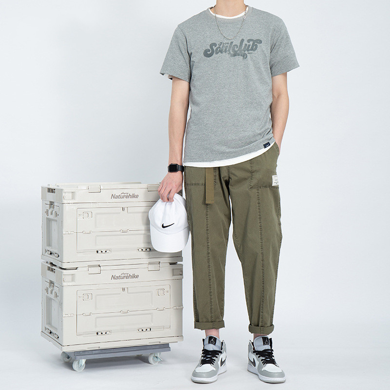 Men's Tide Brand Loose-fitting Waistband Overalls