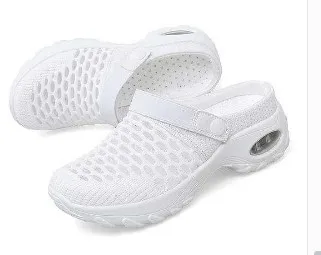 Air Cushion Women's Shoes, Mother Shoes, Mesh Shoes, Sandals And Slippers White - Shop at LoveMi