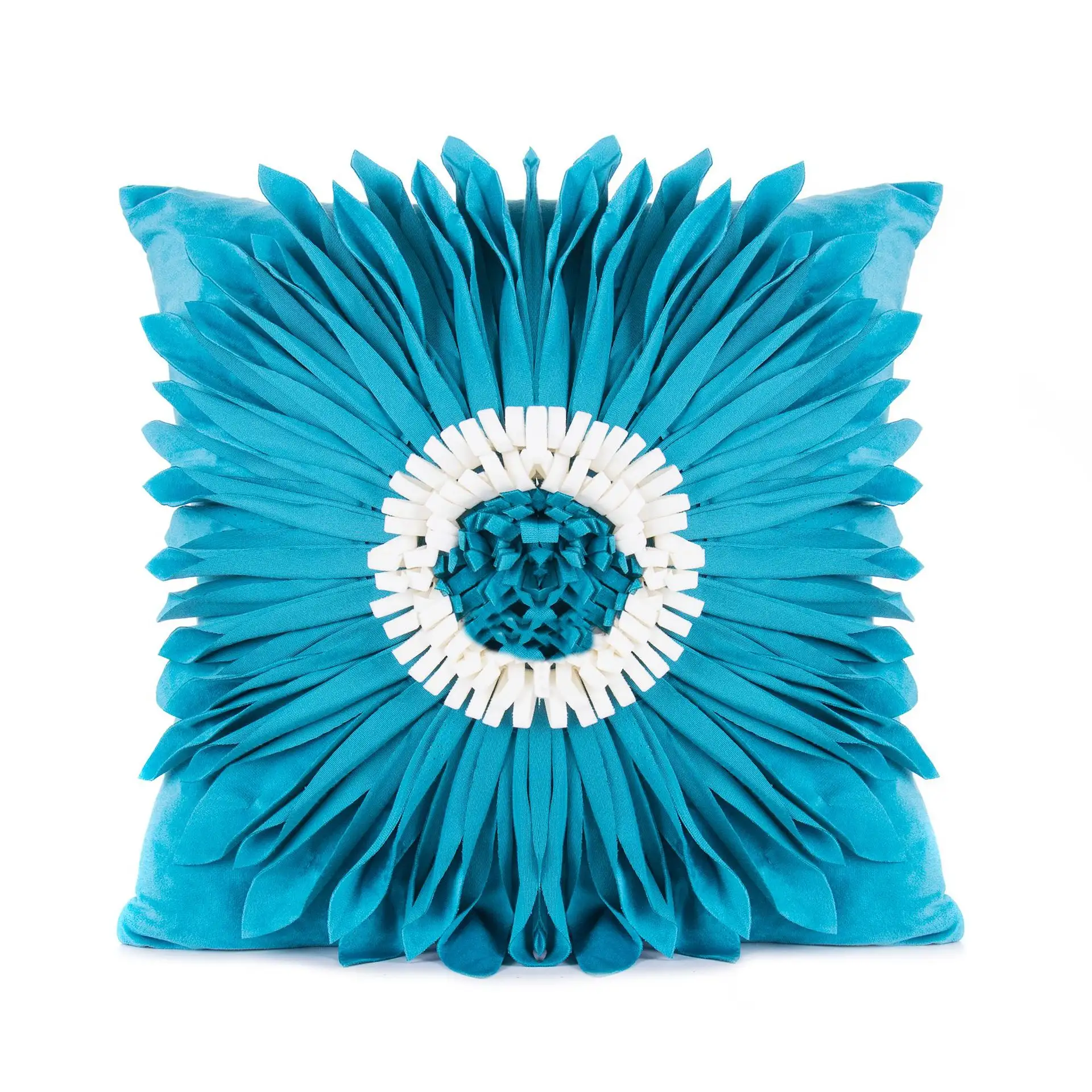 Fashion Modern Style White Throw Pillows Velvet