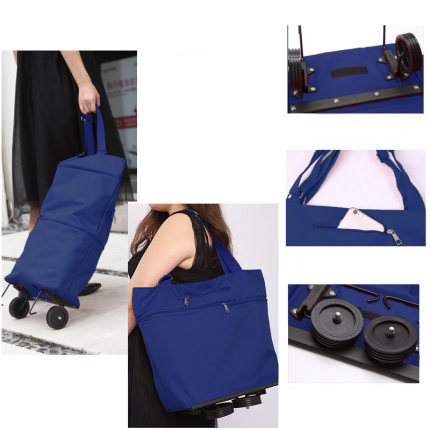 Title 4, Hand bag shopping cart, folding towing bag retr...