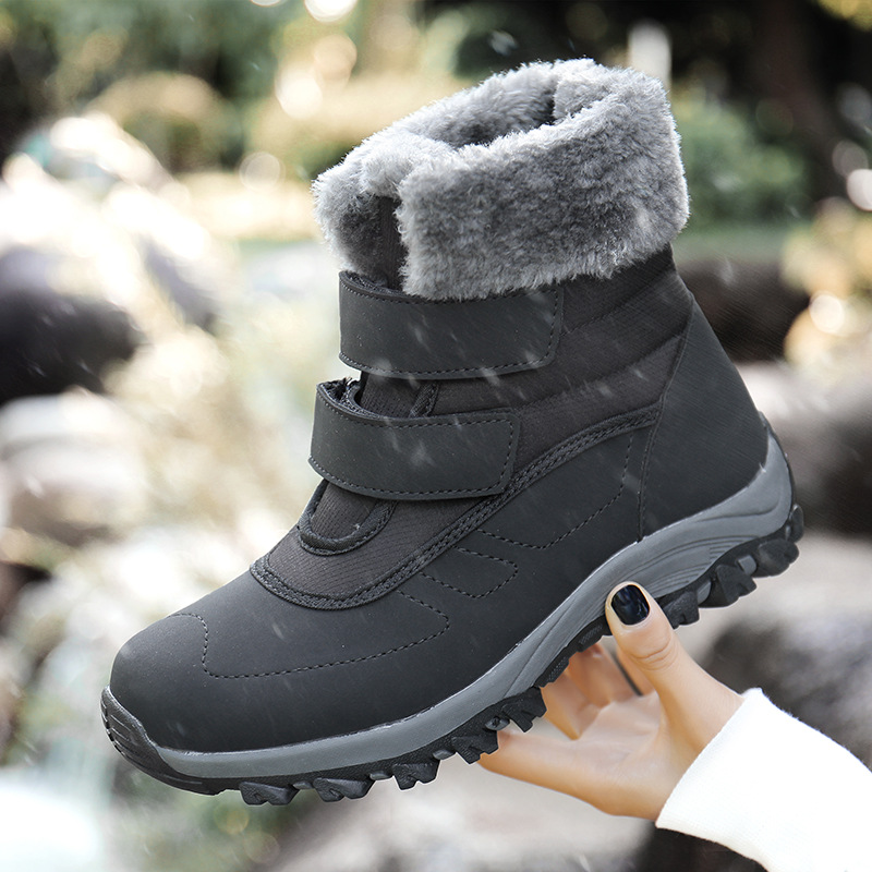 Ladies High-top Plus Velvet Cotton Shoes Padded Snow Boots