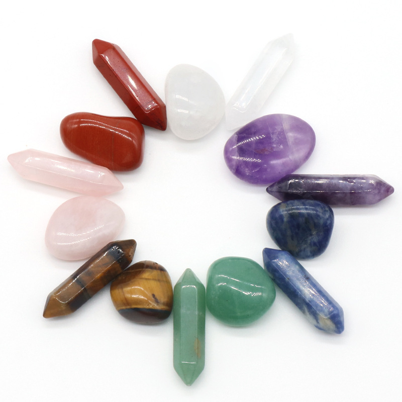 Colorful Irregular Natural Stone Set Gift Box — foto 10