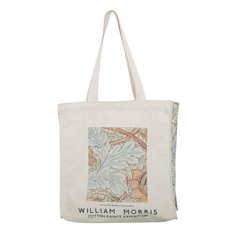 Creative Simple Oil Painting One Shoulder Canvas Bag