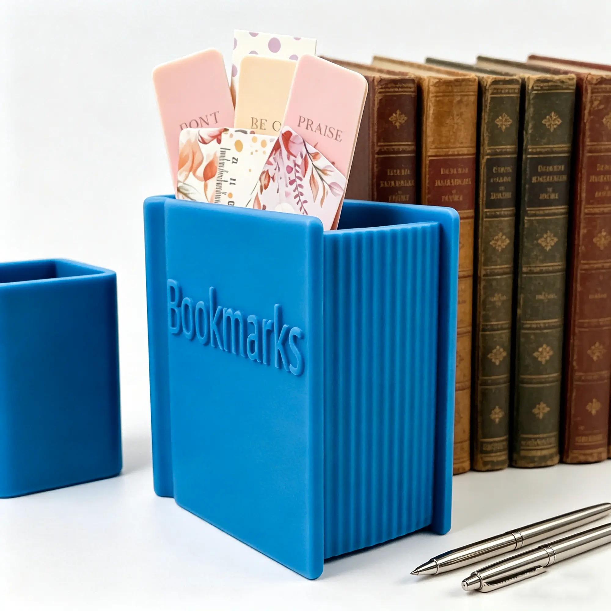 3D Printed Book-Shaped Bookmark Holder, Desktop Organizer