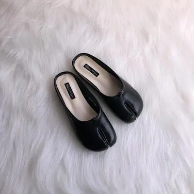 Trotter Shoes Toe Flat Shoes Female Lazy Half Slippers - 6Color-36