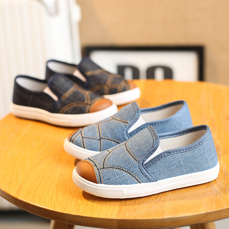 Fashion Personality Children's Denim Canvas Shoes