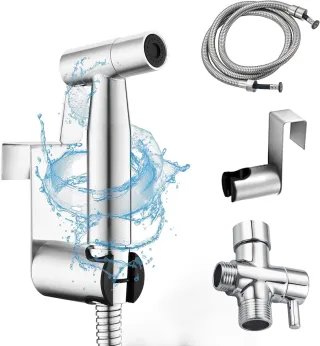 Handheld Bidet Sprayer For Toilet, Jet Sprayer For Toilet Muslim Shower, Adjustable Cloth Diaper Sprayer Bidets Attachment For Toilet, Toilet Bidet Sprayer With Bidet Hose For Femi