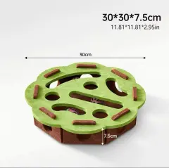 Interactive Cat Puzzle Toy With Maze Tunnel, Bell Ball & Pathways - No Batteries Needed, Durable Felt Construction - Mental Stimulation & Hunting E... - View 1