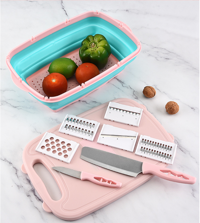 Title 2, Multifunctional Kitchen Folding Cutting Board Set