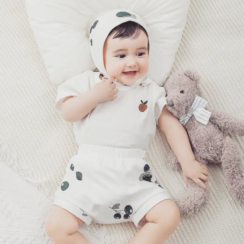 Organic Cotton Summer Baby Print Short Sleeve T-Shirt