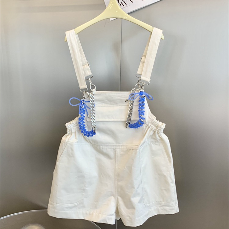 Title 1, Salopette shorts cargo donna versatili, gamba a...