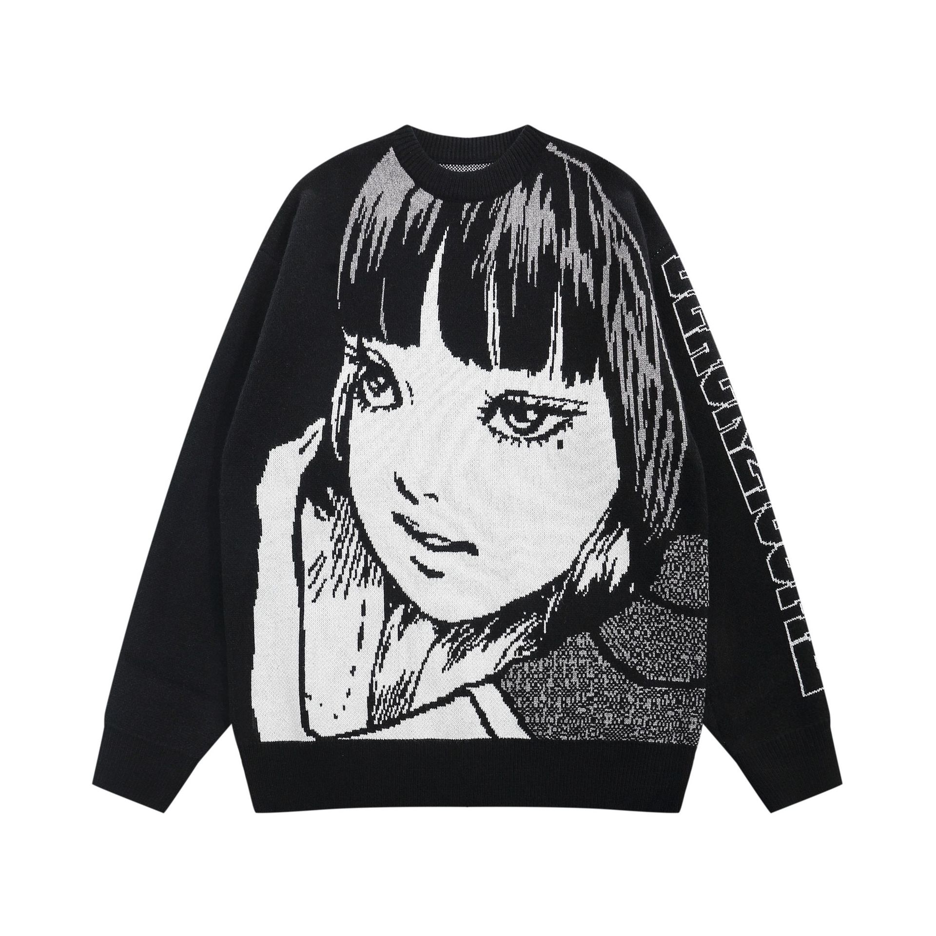 Women's Fujiang Jacquard Round Neck Knitting Sweater