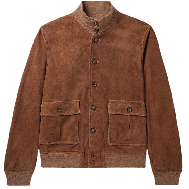 Men's Slim Fit Solid Color Fashion Jacket