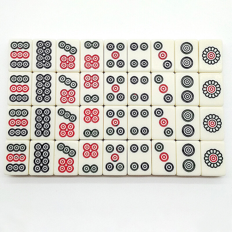 Vintage Chinese Mahjong Set Traditional 146 Tiles Game W Case Box — image 2