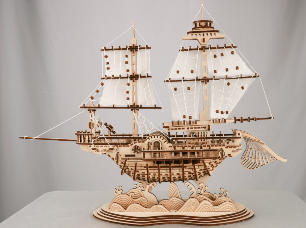 3D Puzzle Wooden  For Adults DIY Model Kit Wood Puzzle For Kids Age 14 Up Years... 13