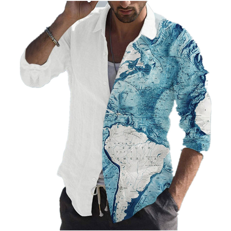 Slim-fit Printed Casual Shirt