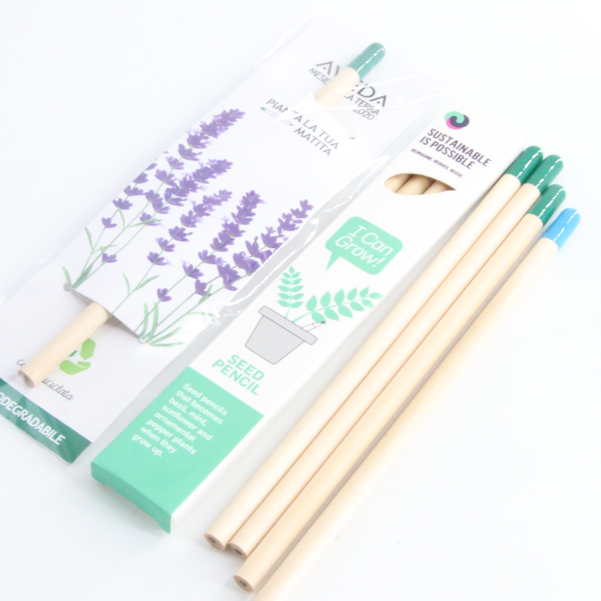 قلم بذور قابل للإنبات - قلم نباتات قابل لإعادة التعبئة - كبسولات قابلة للتحلل