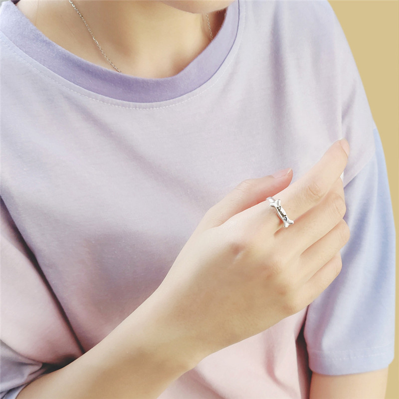 Pet Cute Female Japanese And Korean Simple Without Opening Ring