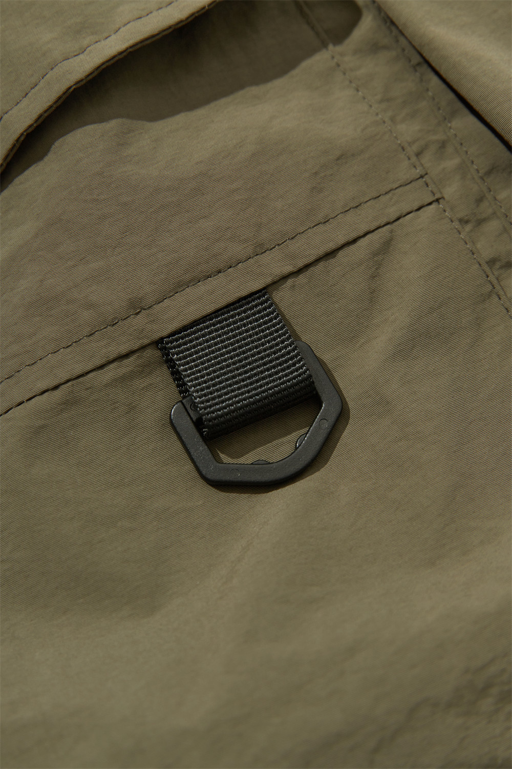 Hooded Multi-pocket Technical Work Jacket Men's