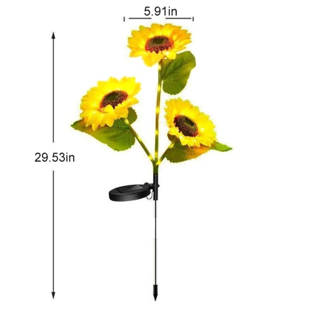 Solar LED Sunflower Garden Lights — foto 2