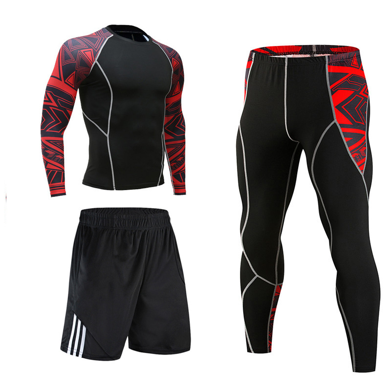 Sports Suit Men's Tights Basketball Running Suit