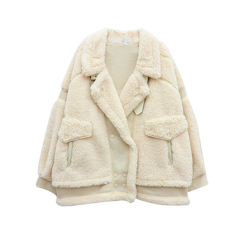 Title 5, All-match womens clothing with plush thick fur...