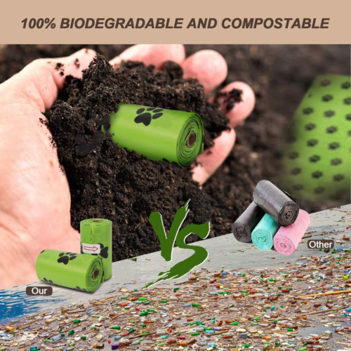 540 Bags Heavy Duty Large Degradable Dog Poo Eco Waste — image 2