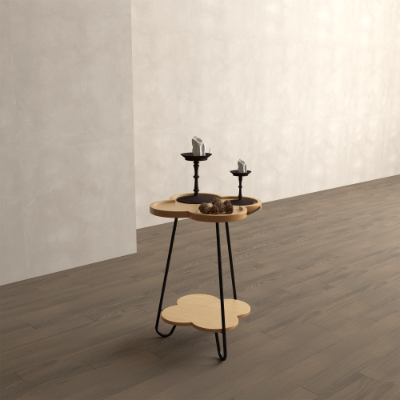 Round Accent Side Table Acacia Wood - Shop at LoveMi