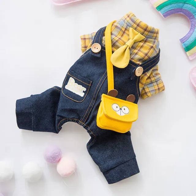 Cute Backpack Dog Clothing Pet Autumn Yellow - Shop at LoveMi