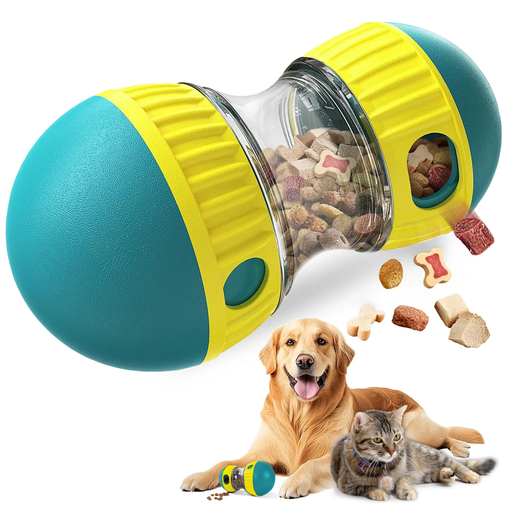 Dog Puzzle Toy, Adjustable Treat Dispensing Ball