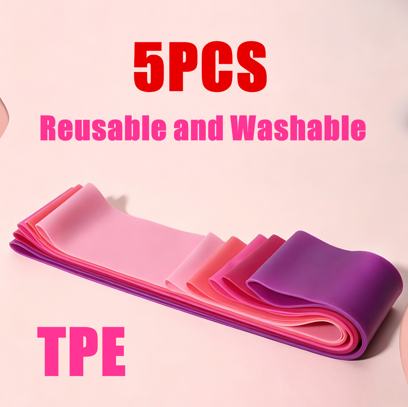 Workout Resistance Bands Loop Set CrossFit Fitness Yoga Booty Leg Exercise Band — image 9