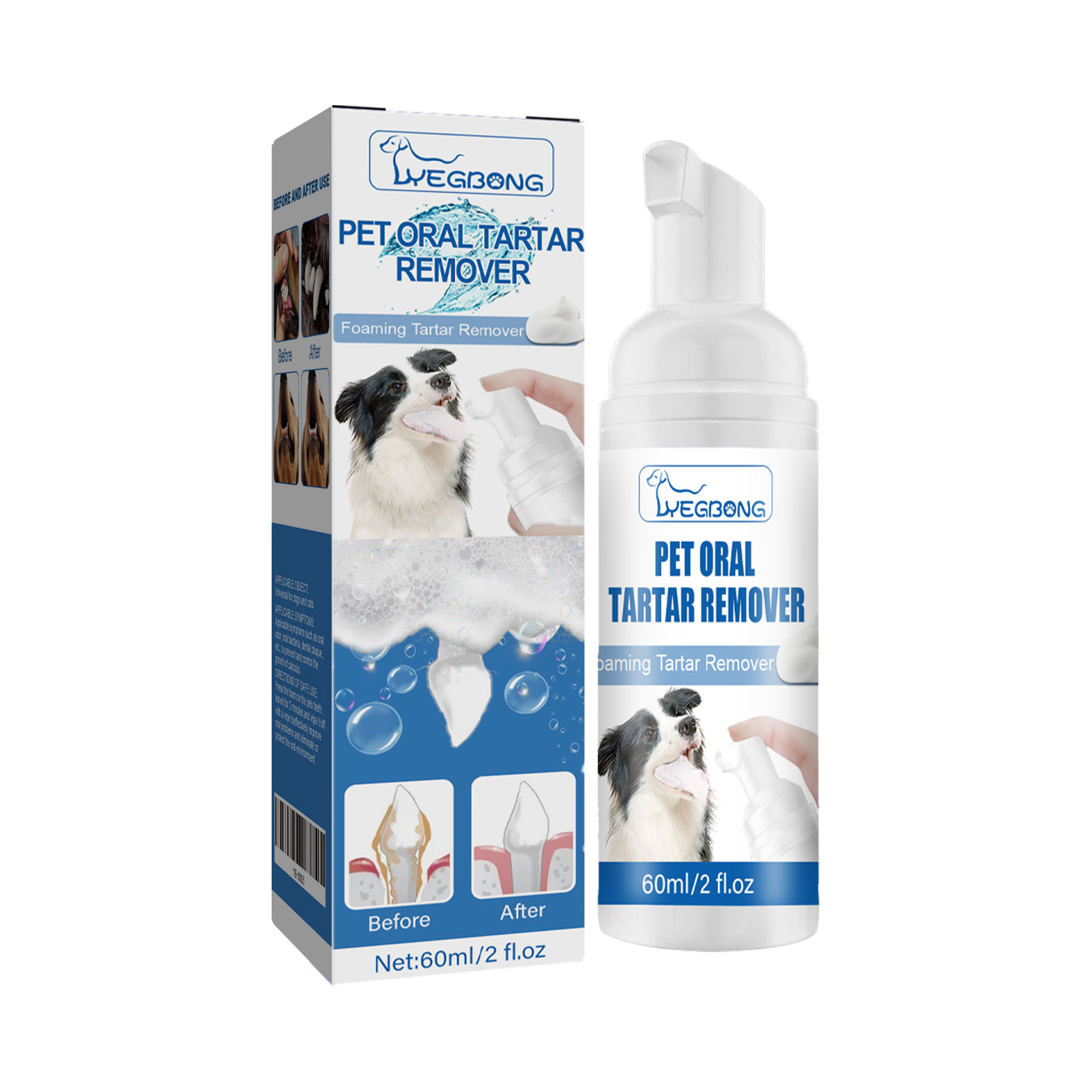 Pet Foam Toothpaste Remover 60ml 1box