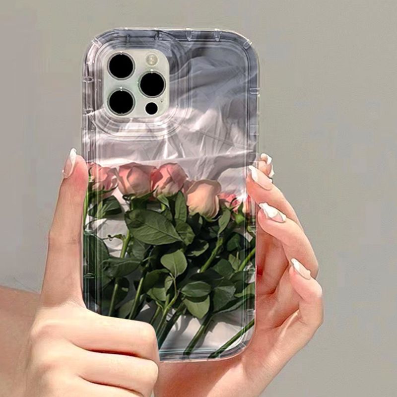 Title 2, Rose Flower Space Phone Case Protective Cover